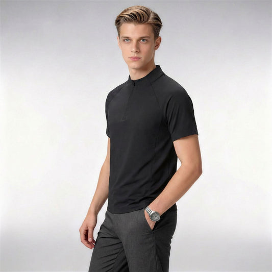Men's Quick-Dry Zip-Up Sports Shirt